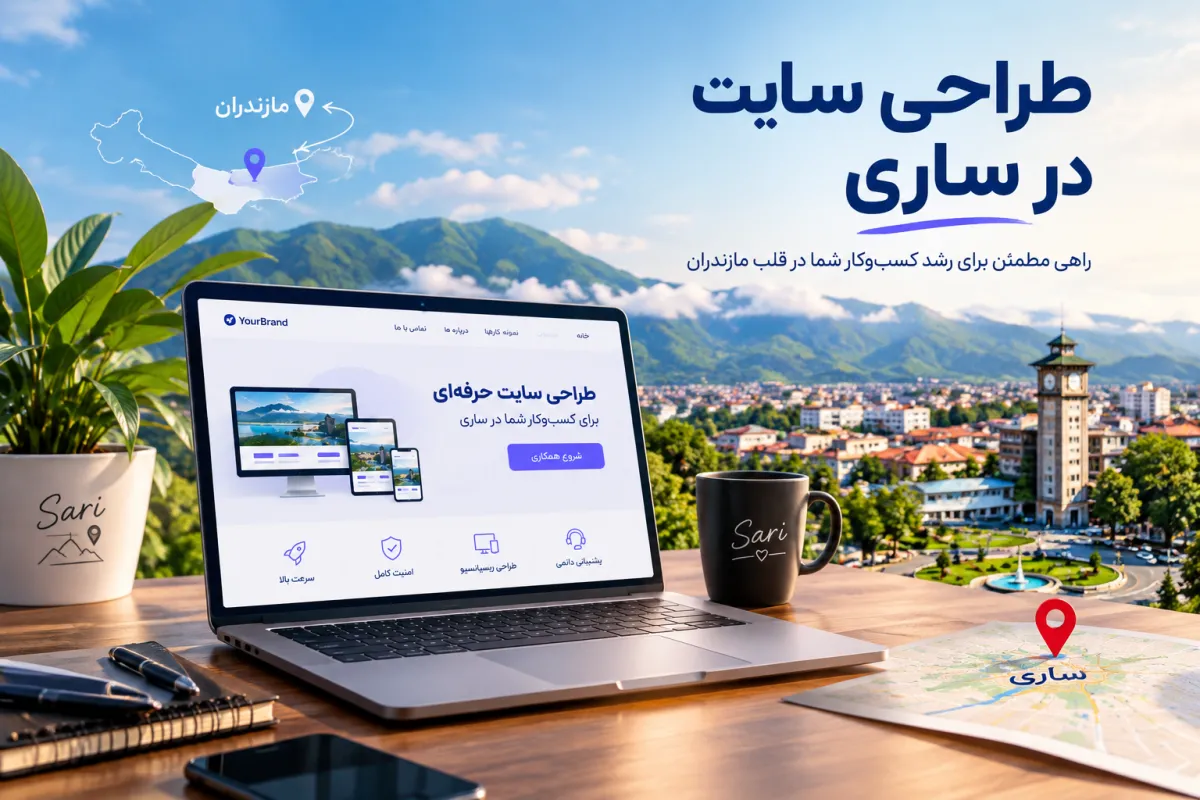 طراحی سایت در ساری؛ راهنمای طراحی وب‌سایت حرفه‌ای برای کسب‌وکارها