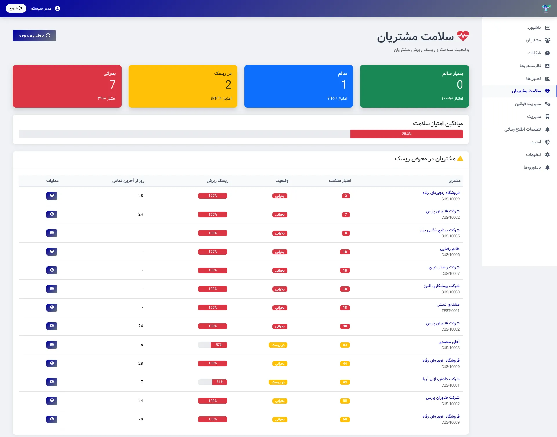 نرم افزار مدیریت ارتباط با مشتری